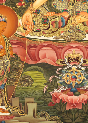 White Tara Thangka | Tibetan Wall Art | Treasure for life