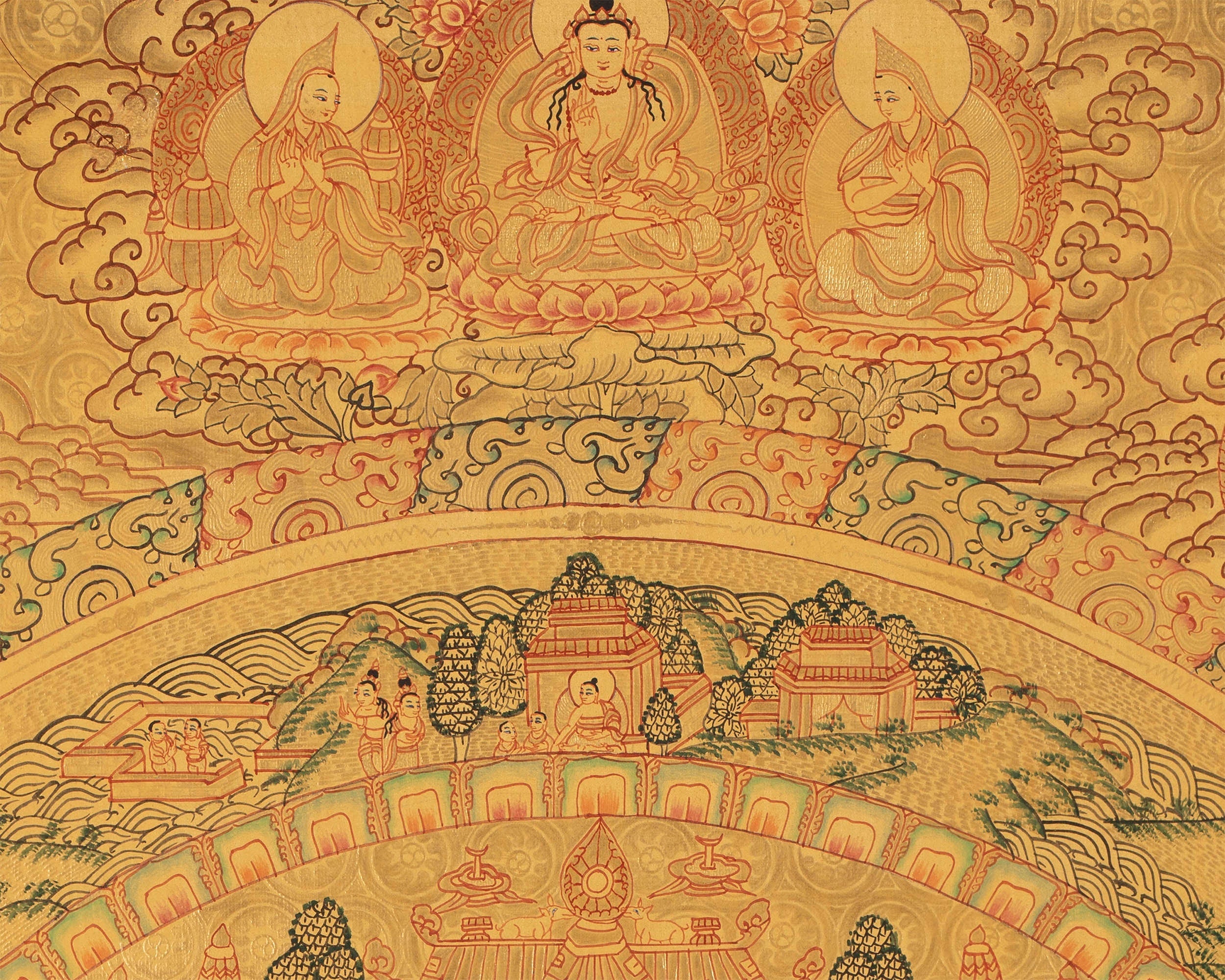 Shakyamuni Buddha Mandala Thangka | Home Decor