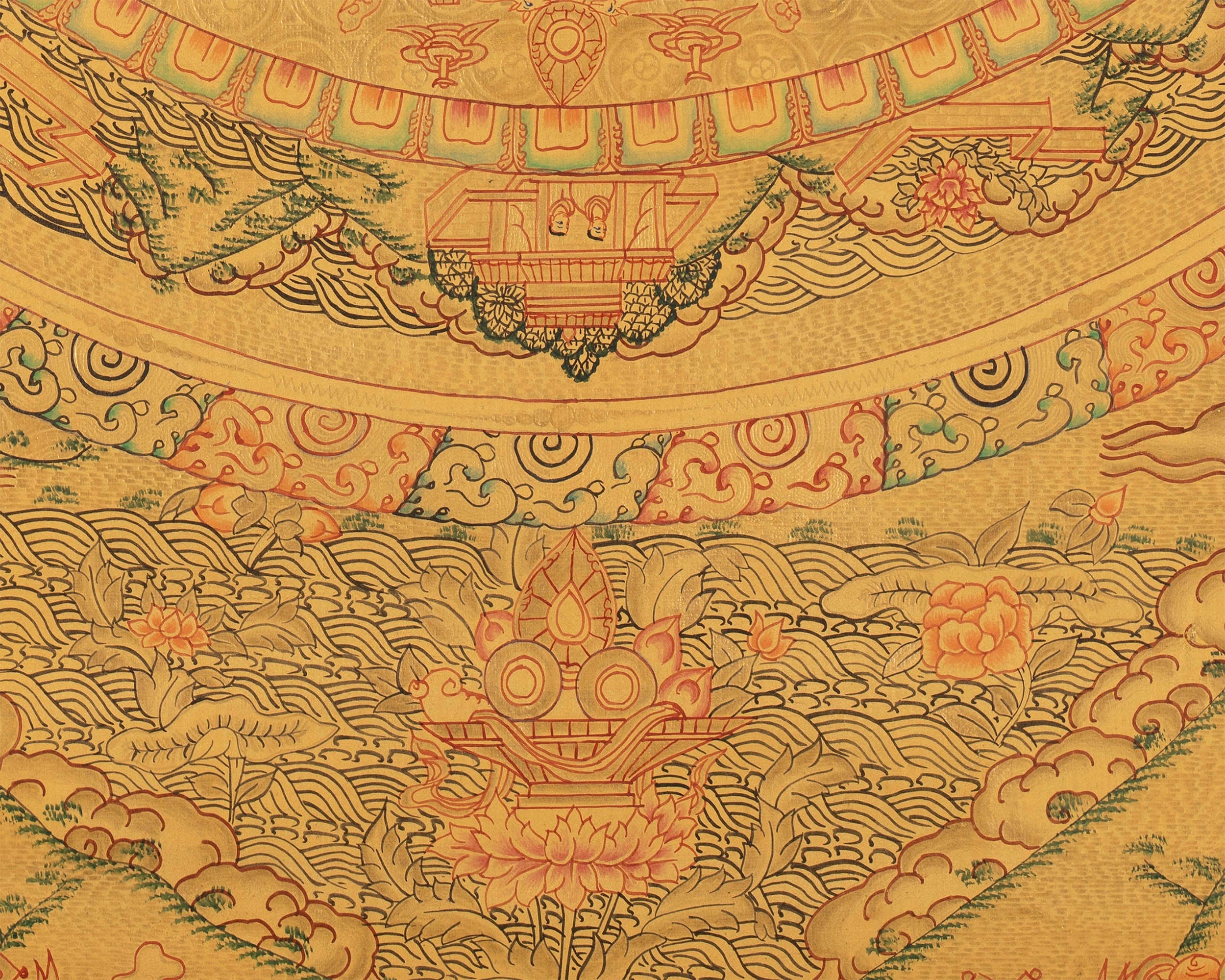 Shakyamuni Buddha Mandala Thangka | Home Decor