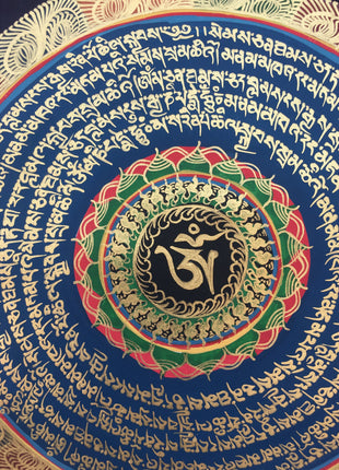 Mounted Mandala Thangka | Religious Handpainted Art | Wall Decoration