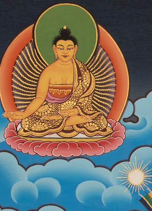 Chenresig Thangka | Buddhist Thangka Painting For Mediation | Religious Wall Decor
