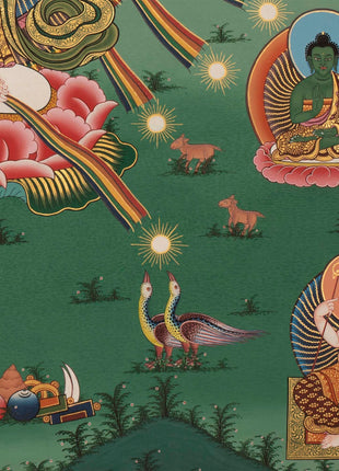 Chenresig Thangka | Buddhist Thangka Painting For Mediation | Religious Wall Decor