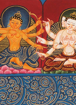 Dharmadhatu Manjushri Mandala | Traditional Thangka Art