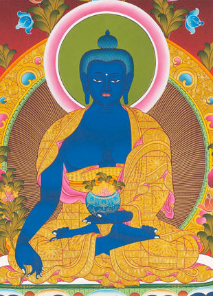 Medicine Buddha Thangka | Healing Buddha