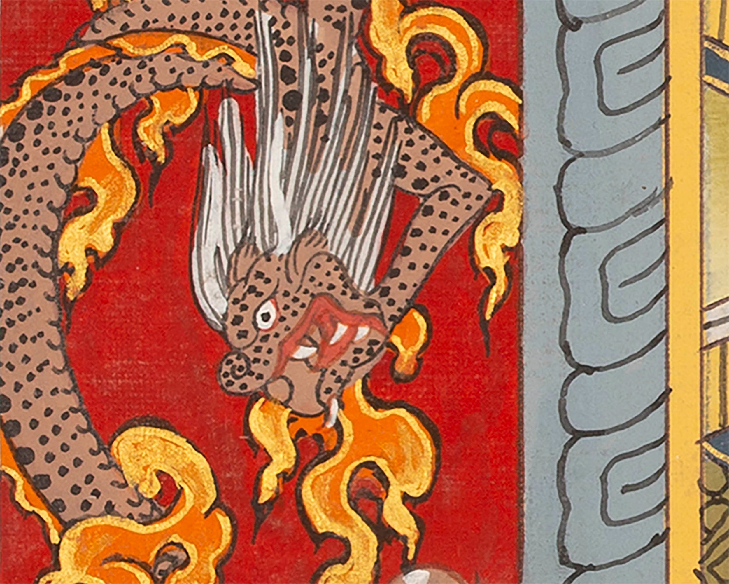 Traditional Mandala Art | Manjushri Thangka | Bodhisattva of Wisdom & Compassion