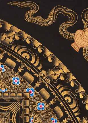 Arya Tara Mandala Thangka Painting | Original Hand Pained Art For Good Luck | Tibetan Wall Decoration Thangka Painting