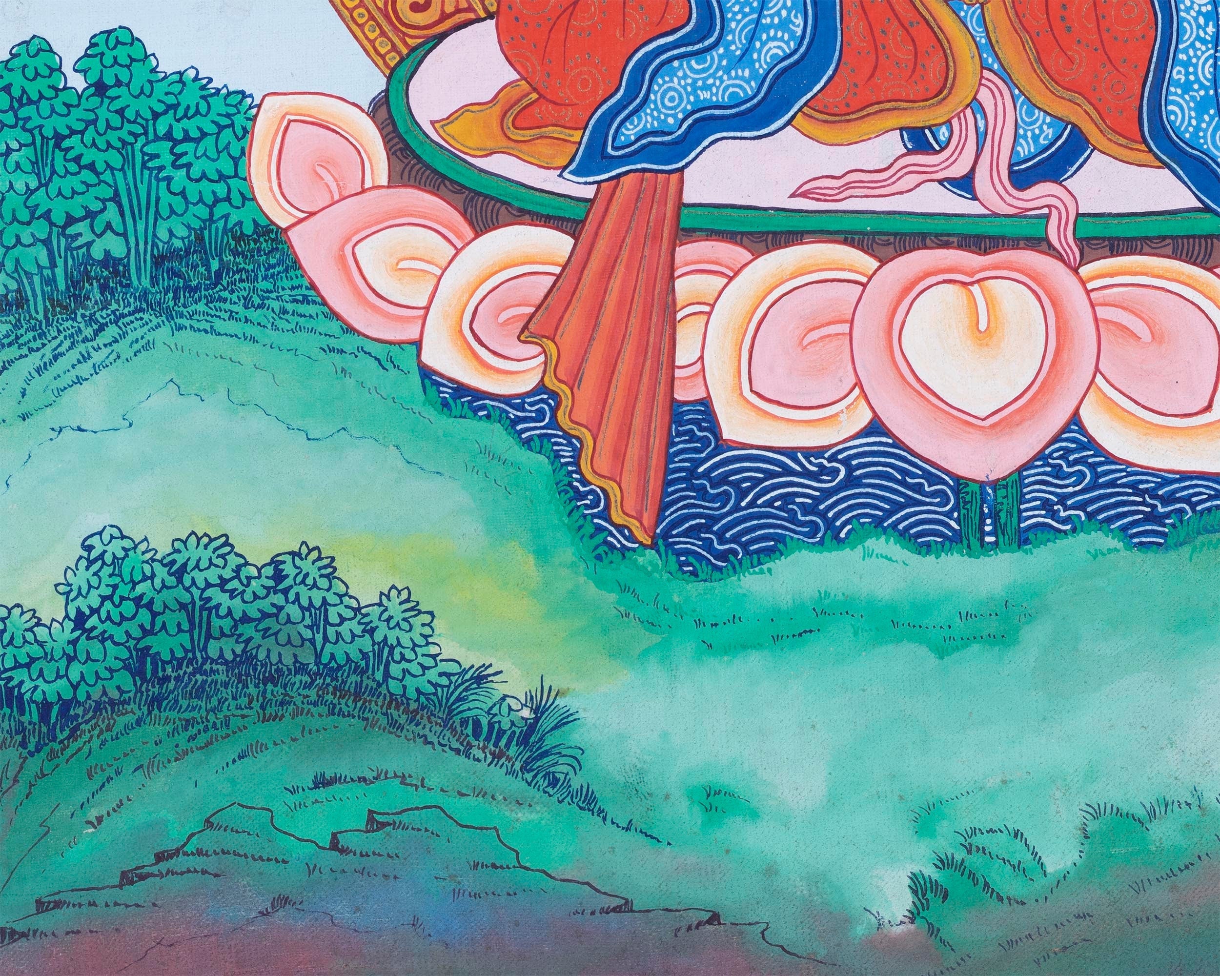 White Tara | Female Buddhist Divinity | Original Thangka Painting