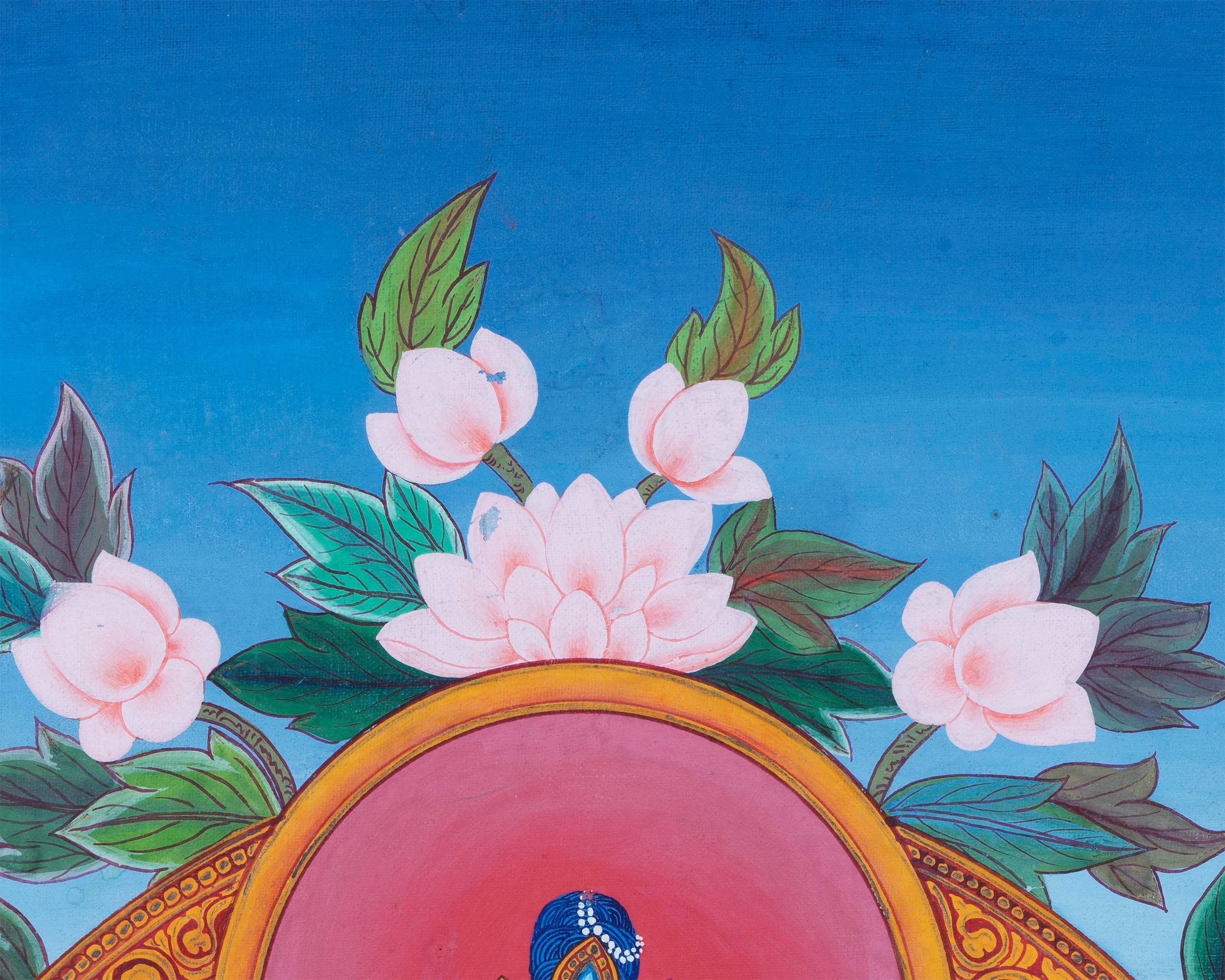 White Tara | Female Buddhist Divinity | Original Thangka Painting