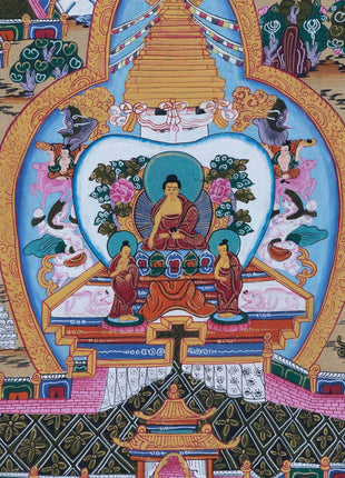 Buddhist Stupa Thangka Painting | Religious Artifacts |