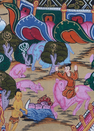 Buddhist Stupa Thangka Painting | Religious Artifacts |