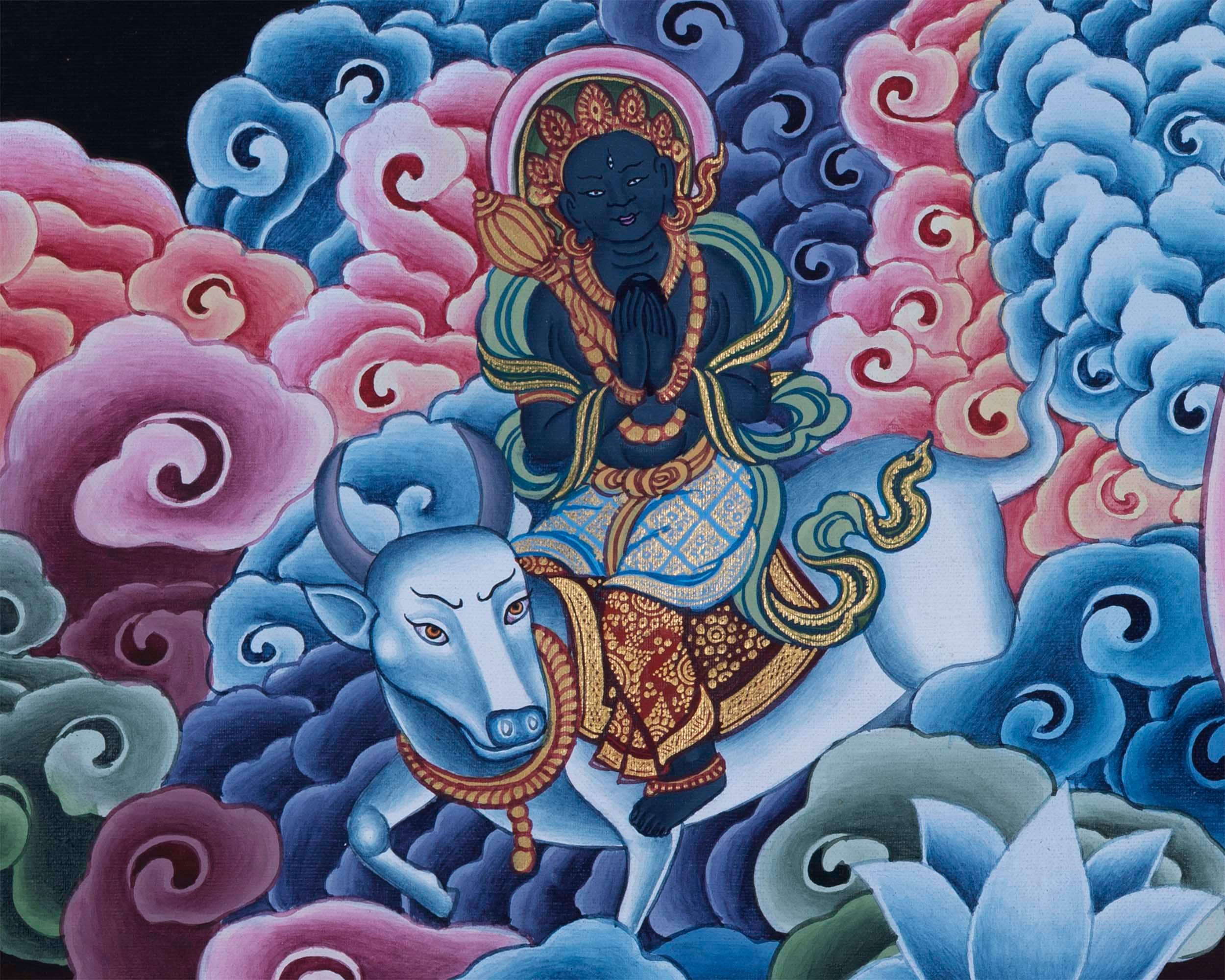 Standing White Tara Thangka | Goddess of Long Life