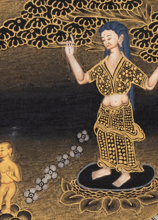 Mayadevi Wall Handing Mandala Thangka | Original Tibetan Painting