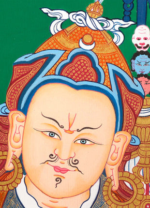 Guru Rinpoche Thangka | Eight Manifestation of Guru Padmasambhava |  Lotus Born Master of Buddhism | Thangka Painting for Meditation
