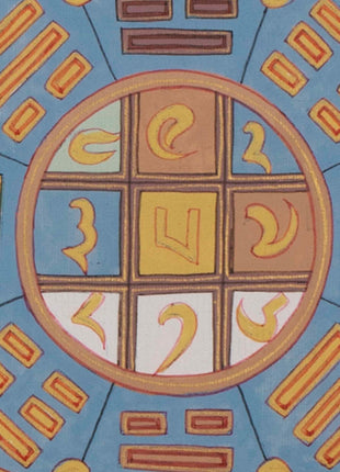 Tibetan Astrological Chart Calendar | Original Hand painted Tibetan Calendar Thangka
