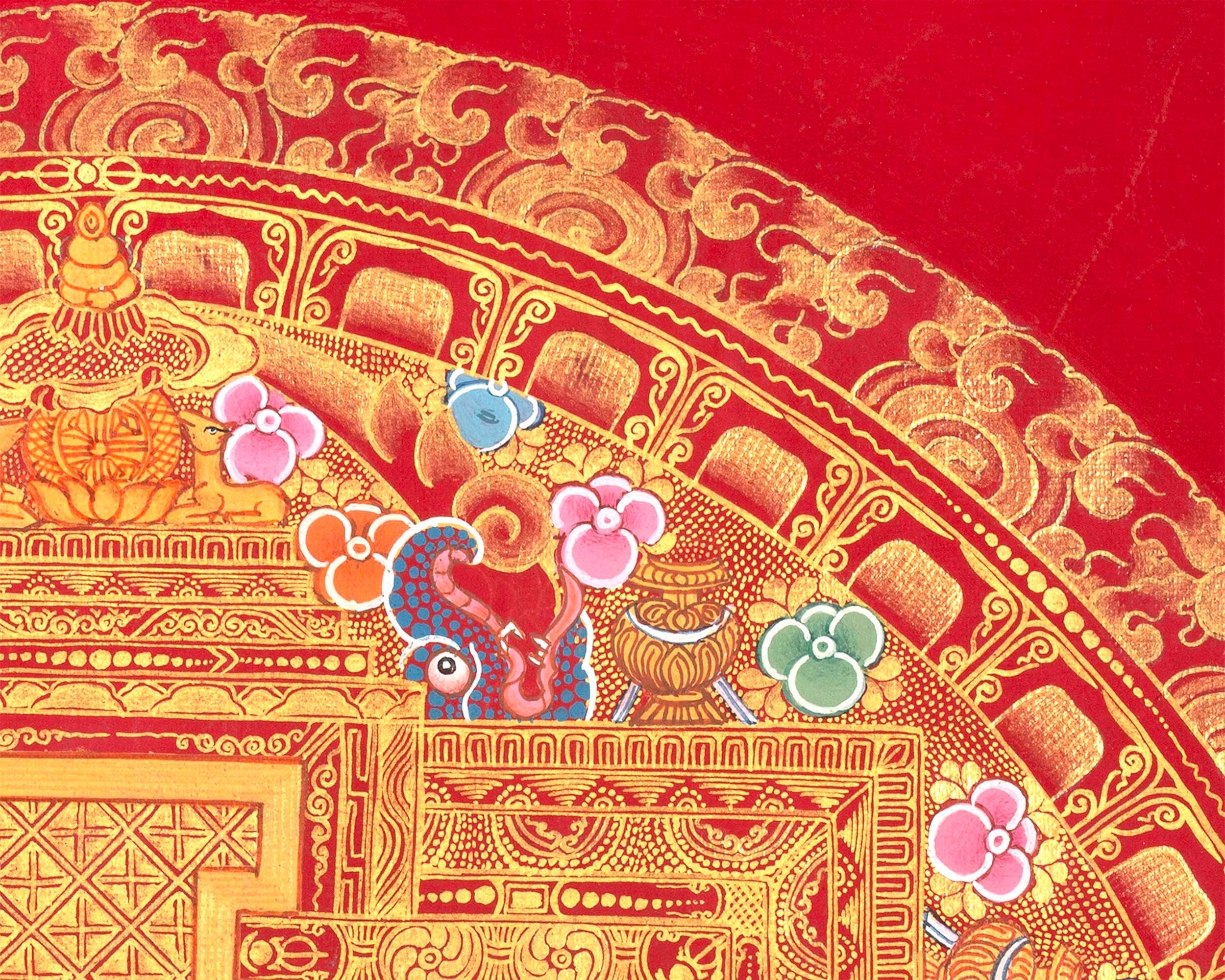 Manjushree Mandala |  Traditional Bodhisattva Thangka