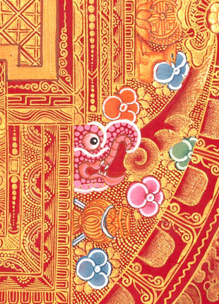 Manjushree Mandala |  Traditional Bodhisattva Thangka