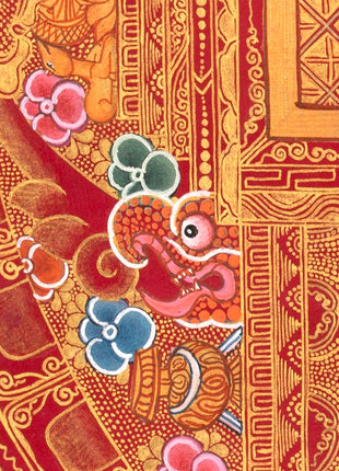 Avalokiteshvara Mandala Painting  |1000 armed Chenresig