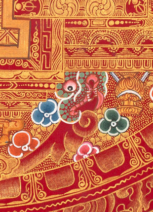 Avalokiteshvara Mandala Painting  |1000 armed Chenresig