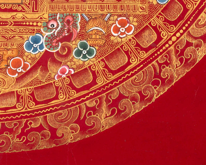 Avalokiteshvara Mandala Painting  |1000 armed Chenresig