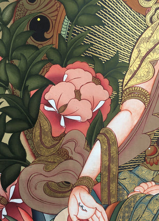 Tara Brocade Mounted Thangka  | Spiritual Gift for Buddhists