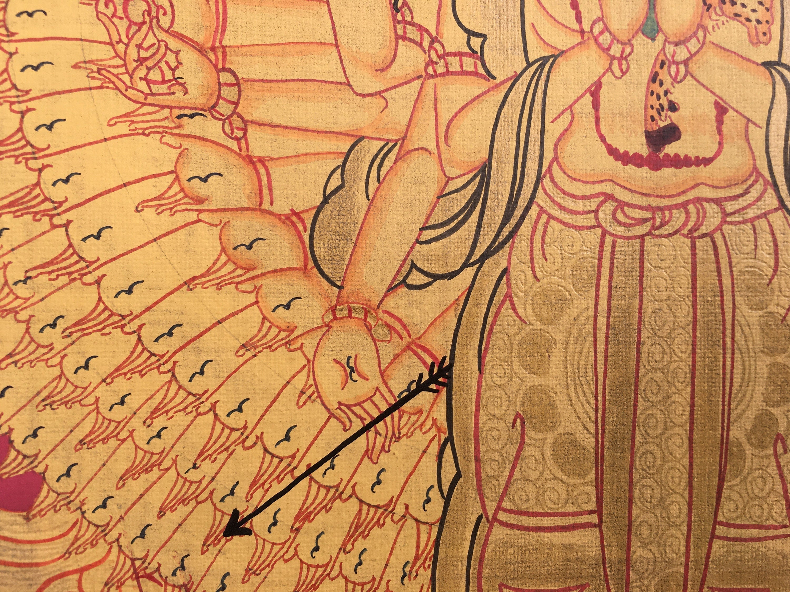 Avalokiteshavara Thangka Painting | CompassionTibetan Lokeshwor Art