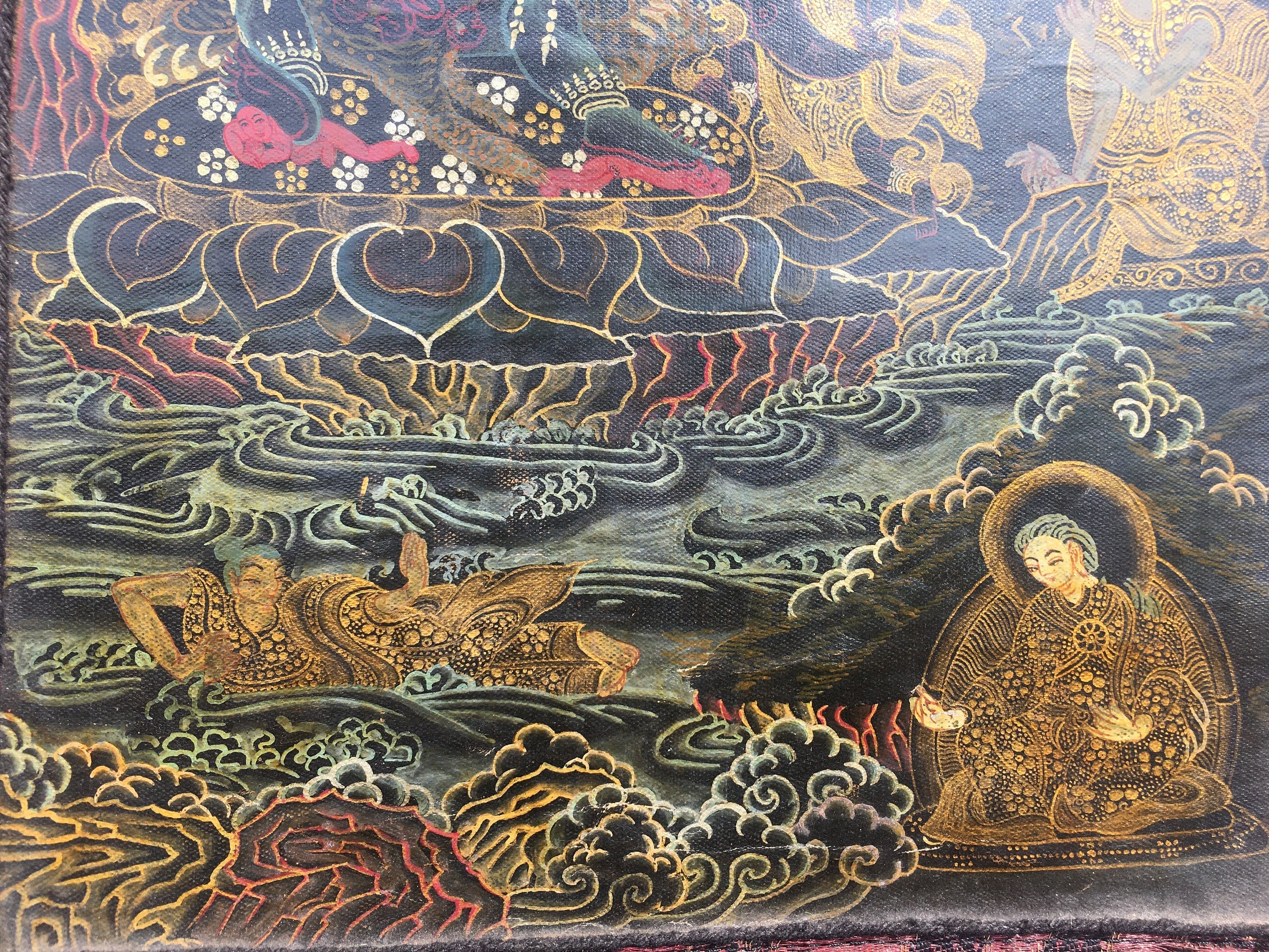 Vintage Mahakala Thangka | Wall Hanging