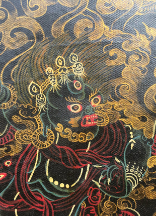 Vintage Mahakala Thangka | Wall Hanging