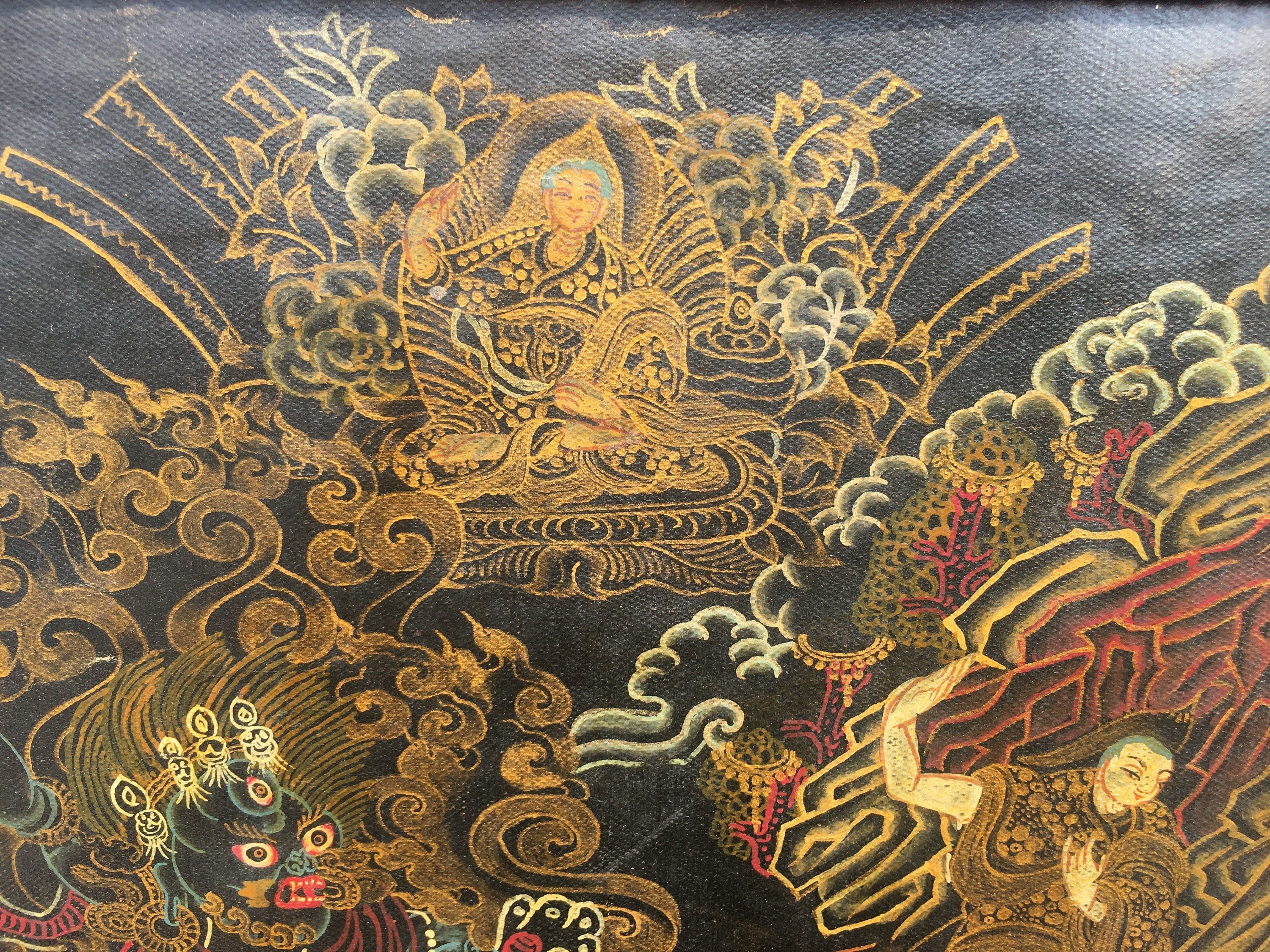 Vintage Mahakala Thangka | Wall Hanging