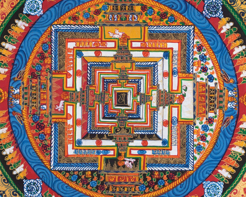 HandPainted Kalachakra Mandala | Mandala Thangka