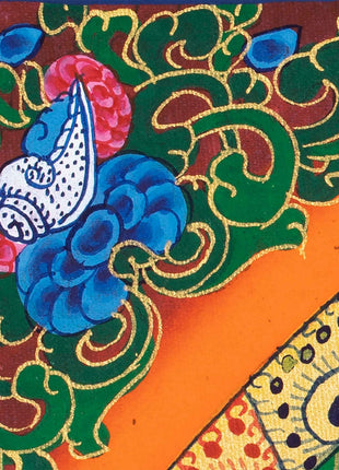 Mandala Art Thangka | Buddhist Kalachakra Mandala | Wall Hanging Decoration