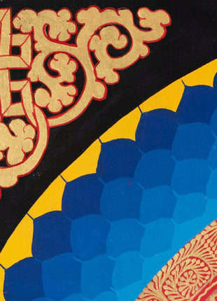 Auspicious Mantra Mandala Thangka | Tibetan Religious Mantra | Wall Decoration