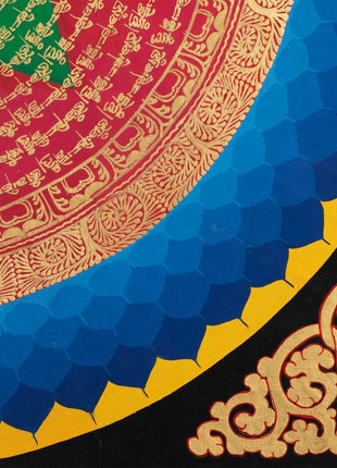 Auspicious Mantra Mandala Thangka | Tibetan Religious Mantra | Wall Decoration