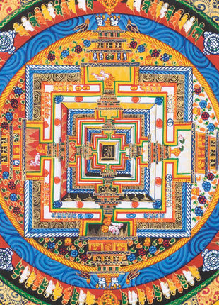 Yellow Kalachakra Mandala  | Tibetan Art