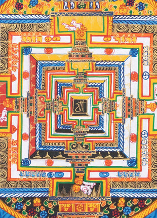 Yellow Kalachakra Mandala  | Tibetan Art