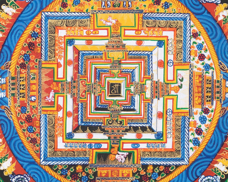 Yellow Kalachakra Mandala  | Tibetan Art