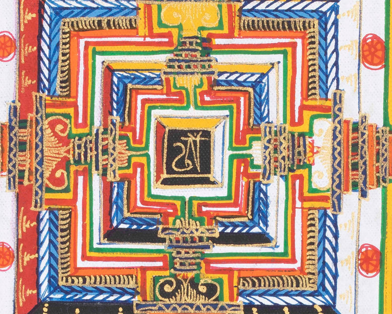 Yellow Kalachakra Mandala  | Tibetan Art