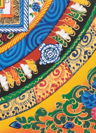 Yellow Kalachakra Mandala  | Tibetan Art