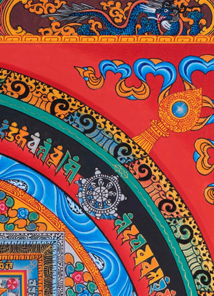 Gold Kalachakra Mandala | Buddhist Thangka