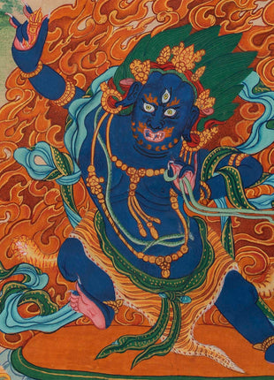 Brocade Chengrezig Thanka |  Buddhist Wall hanging