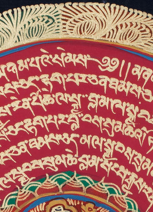 Precious Stone Mandala Thangka | Buddhist Handpainted Art | Wall Decoration Painting