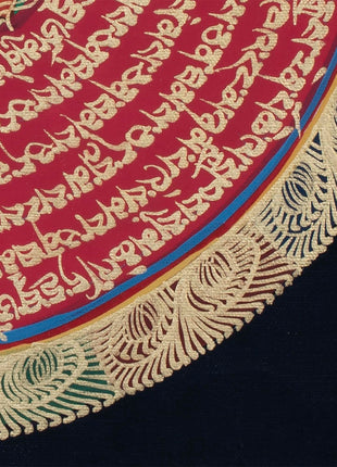 Precious Stone Mandala Thangka | Buddhist Handpainted Art | Wall Decoration Painting