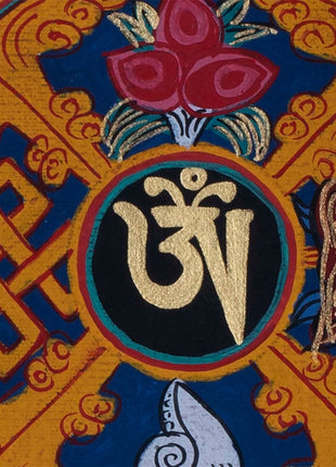 Aum Mandala Thangka | Wall Hanging Yoga Meditation Canvas Art