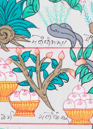 Tibetan Medicinal Herbs and Plants Thangka | Medicinal Painting