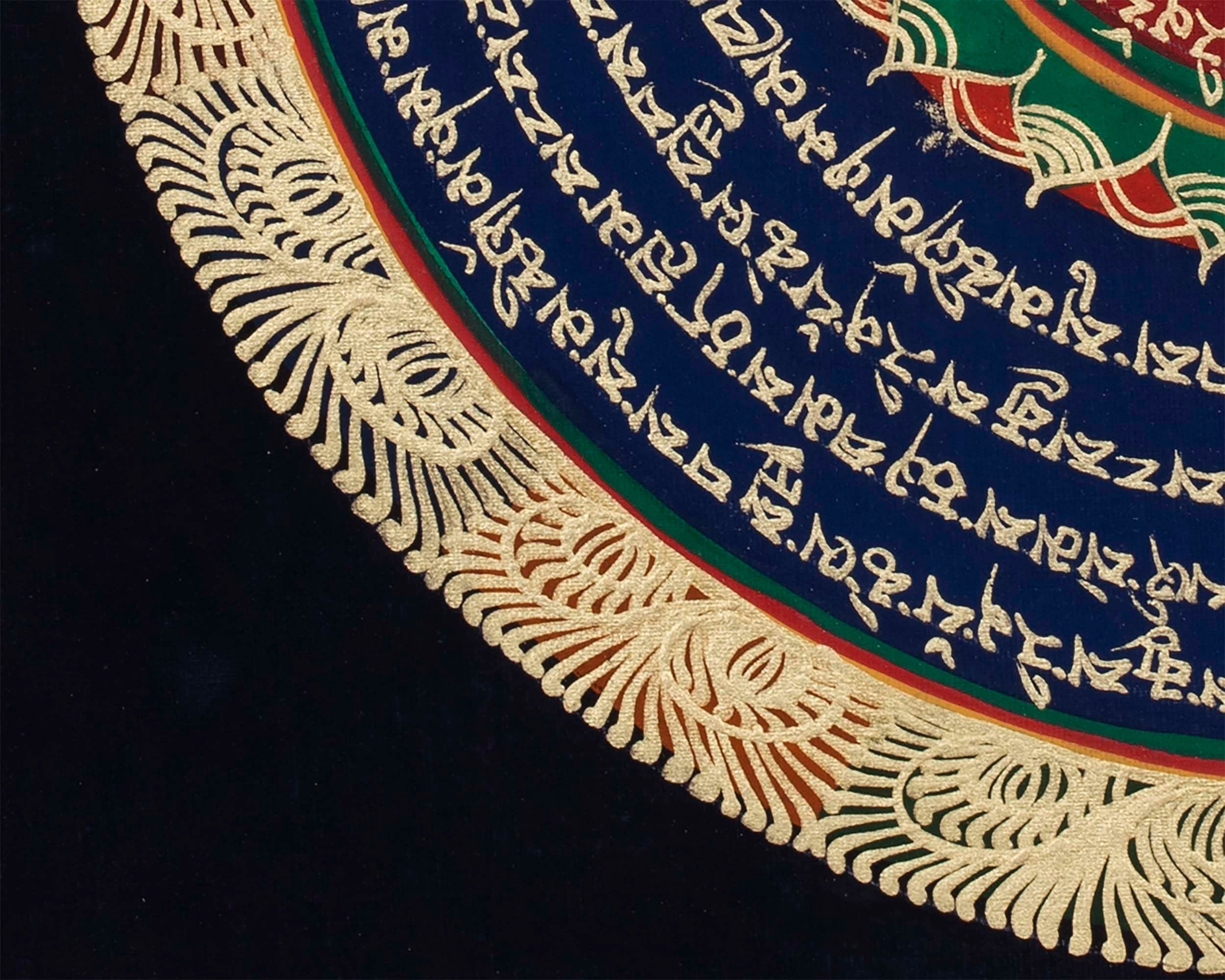 Round Mandala Thangka | Wall Decoration Painting