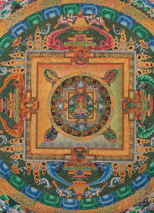 Wall Art of Vasundhara Mandala | High Quality Tibetan Wall Decor