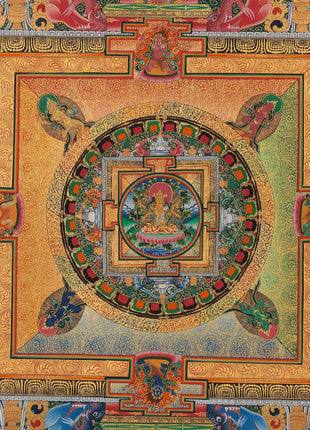 Wall Art of Vasundhara Mandala | High Quality Tibetan Wall Decor