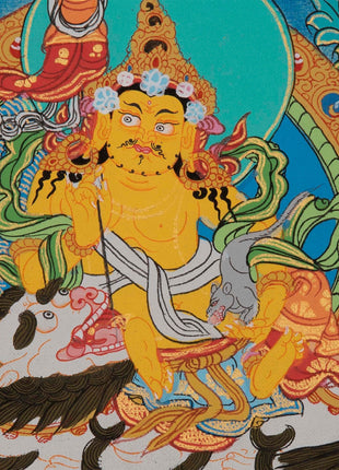 Namtoshe Jambhala Thangka | Best Quality Zambhala Tibetan Painting