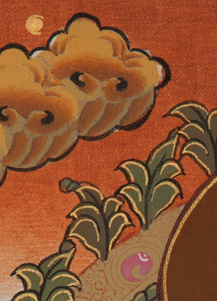 Tibetan Chengrezig Thangka | Original Wall Hanging Hand Paint