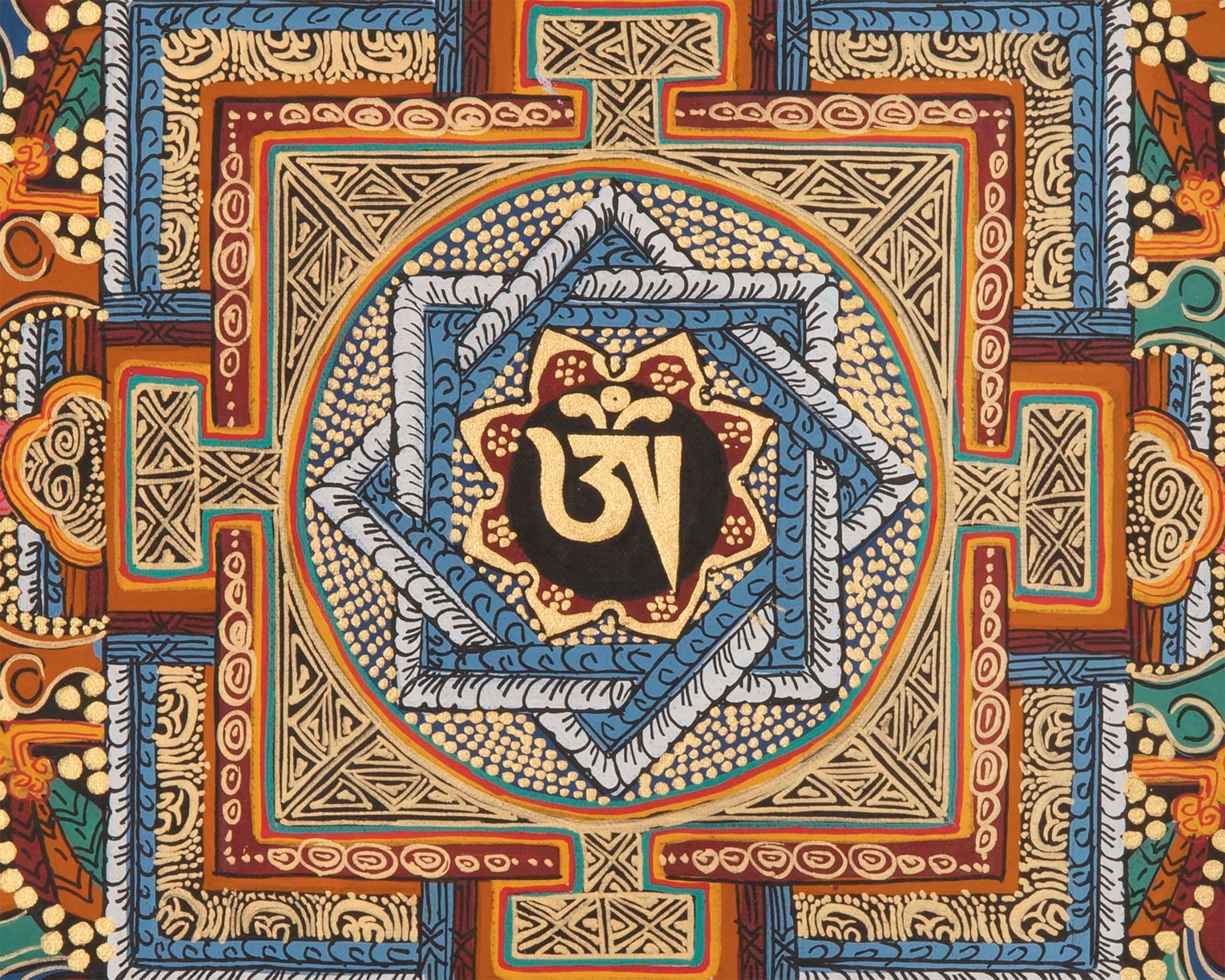 Mantra Mandala Thangka | Tibetan Painting