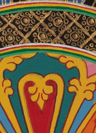 Auspicious Symbols Gold Mandala | Tibetan Wall Decoration Painting